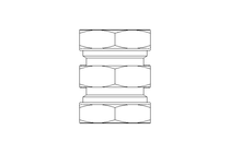 Pipe screw connector L 28/28 St-Zn