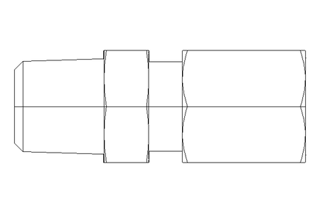 Conector roscado p/ tubos LL 4 M8x1