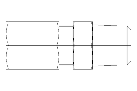 Conector roscado p/ tubos LL 4 M8x1