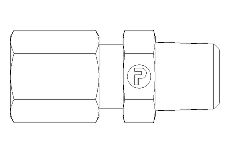 Conector roscado p/ tubos LL 4 M8x1