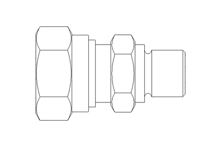 Rohrverschraubung L 8 G1/8" St-Zn