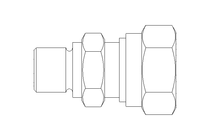 Raccordo a vite per tubo L 8 G1/8" St-Zn