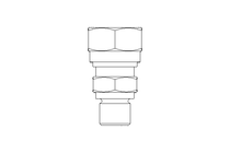 Pipe screw connector L 8 G1/8" St-Zn