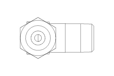 Raccord de tube LL 4 M8x1 St-Zn gelbchr.