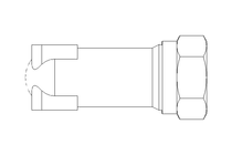 管道螺栓紧固装置 LL 4 M8x1 St-Zn gelbchr.