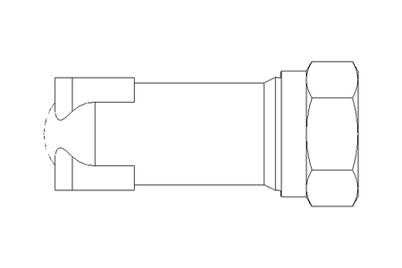 管道螺栓紧固装置 LL 4 M8x1 St-Zn gelbchr.