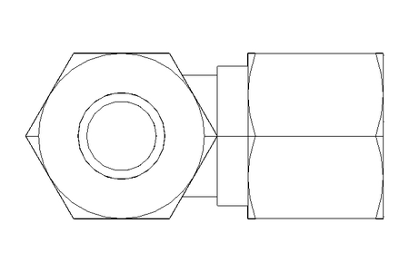 Threaded T-connector L 10/10/10 St-Zn