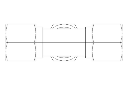 Threaded T-connector L 10/10/10 St-Zn