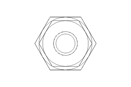 Threaded bulkhead connector L 10/10