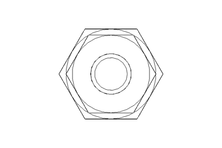 Threaded bulkhead connector L 10/10