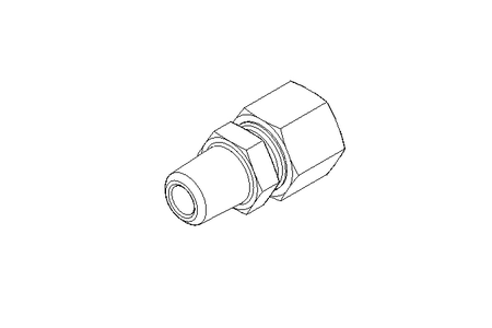 Rohrverschraubung L 10 NPT1/4" A2