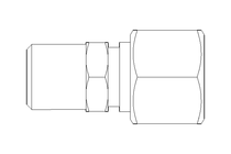 Raccord de tube L 12 R1/4" 1.4571