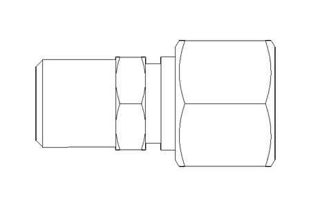 Rohrverschraubung L 12 R1/4" 1.4571