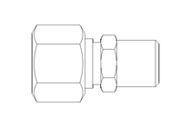 Rohrverschraubung L 12 R1/4" 1.4571