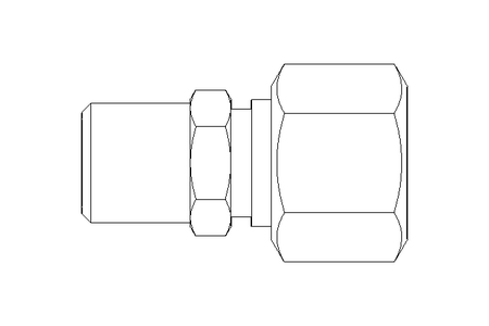 Rohrverschraubung L 12 R1/4" 1.4571