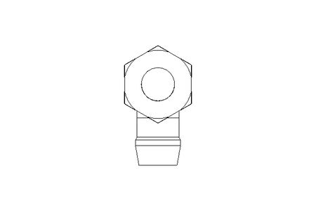 Raccord de tube LL 6 M8x1 St-Zn DIN2353