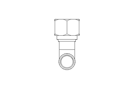 Raccord de tube LL 6 M8x1 St-Zn DIN2353