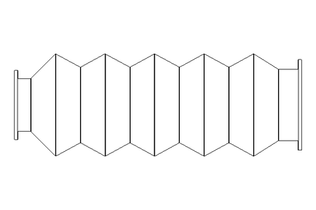 波纹管 L=100-320 d=28 D=39