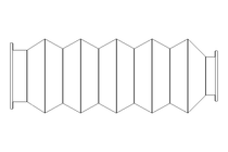 波纹管 L=100-320 d=28 D=39