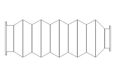 Faltenbalg L=100-320 d=28 D=39