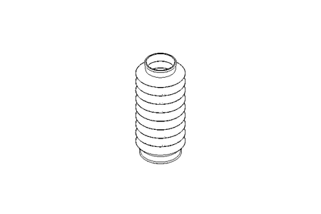 Rubber bellows L=40-290 d=52 D=70