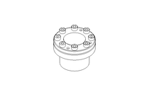 Clamping element D53 d40 1287Nm