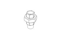 螺栓连接 U12 R1/2"&Rp1/2" GJM-Zn-Zn EN10242