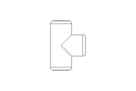 T-Stück 3/8 L 25 1.4571 DIN 2987
