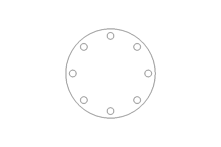 Flange cego 6" PN16 ASTM A105 DIN 2633