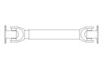 Universal joint shaft D=58 L1=310 L2=390