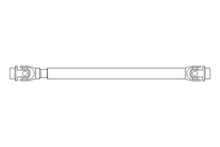 Gelenkwelle D=32 L1=600 L2=680