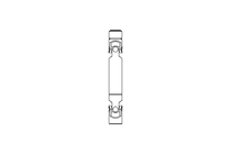 Universal joint shaft D=25 L1=180 L2=210