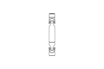 Universal joint shaft D=25 L1=180 L2=210