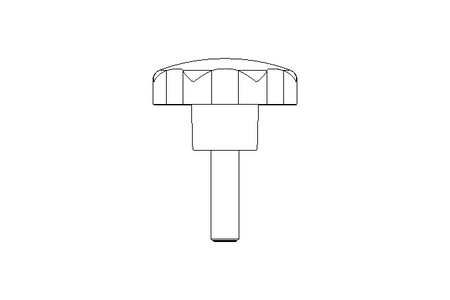 Sterngriffschraube St 32 M 6x20 A2