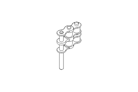 Zweifachrollenkette 12B-1 357 Gl D513