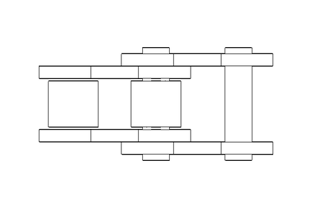 Rollenkette 20B-1 DIN 8187