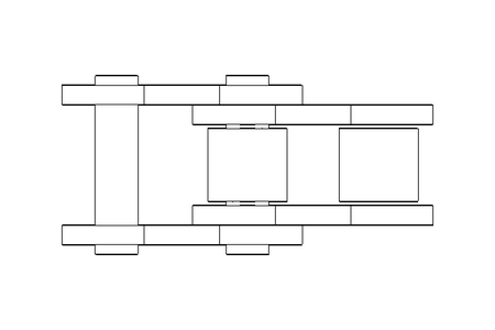 Rollenkette 20B-1 DIN 8187