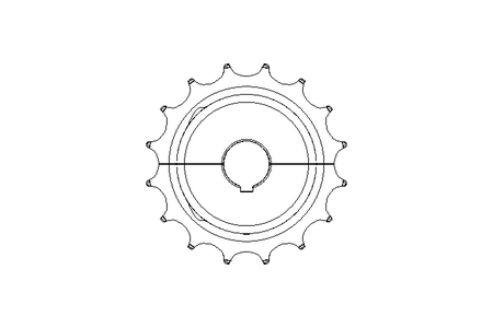 Chain sprocket Z16 D30 divided