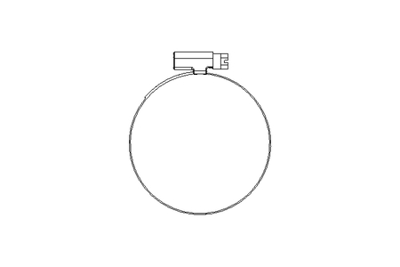 ХОМУТ ДЛЯ ШЛАНГА 75-90 B=5 A2/A2/A2