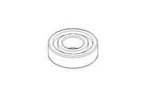 Deep groove ball bearing 6204 RS 20x47