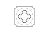 Flange bearing TCJ FA125.8 50/62.7x143