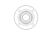 Flange bearing RFE 50x165x62.7