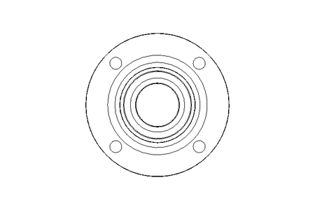 Flange bearing RFE 50x165x62.7