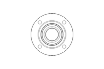 Flange bearing RME 50x165x62.7