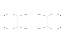 Шестигранная гайка M10x1,25 A2 DIN439