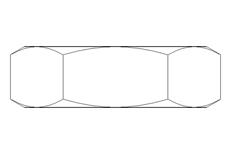 Hexagon nut LH M16 A2 DIN439