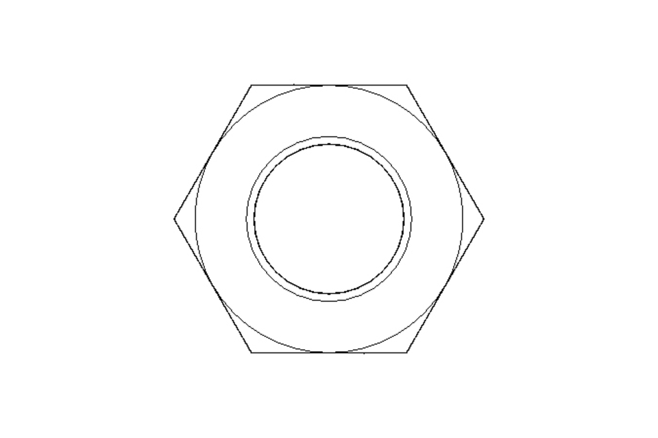 Tuerca hexagonal M12 St-Zn DIN439