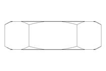 Tuerca hexagonal M20x1,5 St-Zn DIN439