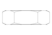 Tuerca hexagonal M20x1,5 St-Zn DIN439