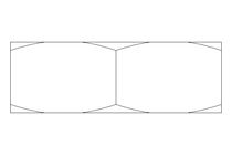 Шестигранная гайка M20x1,5 St-Zn DIN439